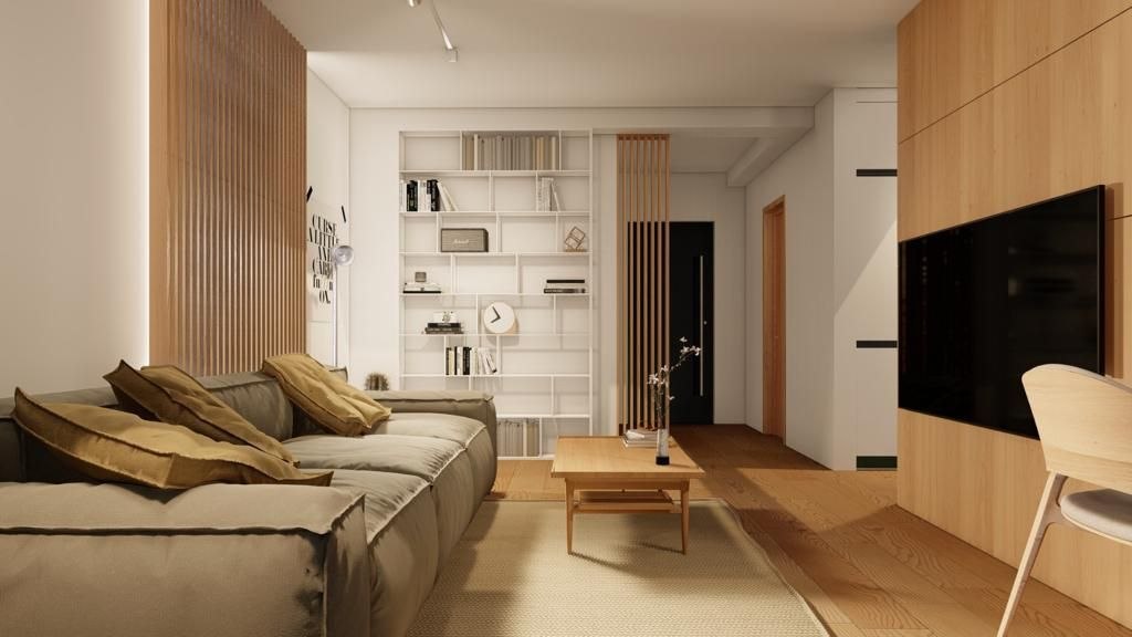 Proiect de Design Interior Rezidențial – Eleganță Naturală și Confort Modern